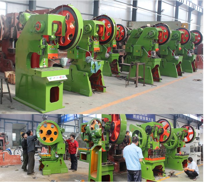 沖壓機床訂購型號為:J23開式可傾沖壓機床(沖床):3臺,J21開式固定臺沖壓機床(沖床):4臺。現在貨已發至寧夏大武口礦機公司投產使用中,以下為發貨時拍攝實景圖